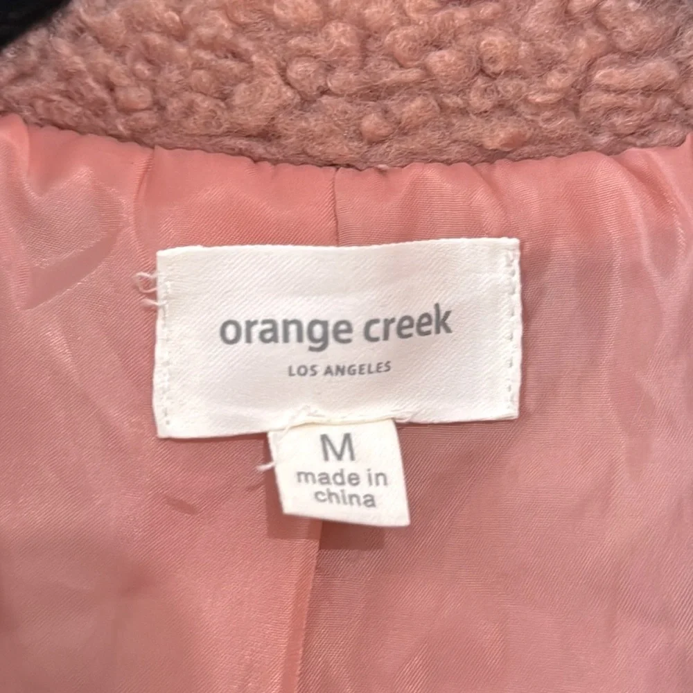 Orange Creek Teddy Sherpa Jacket Lightweight Mauve- Women's Sz Medium